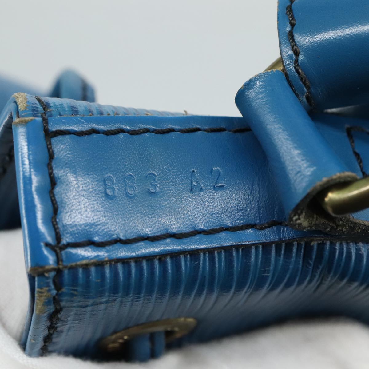 LOUIS VUITTON Epi Noe Shoulder Bag Toledo Blue M44005 LV hk1931