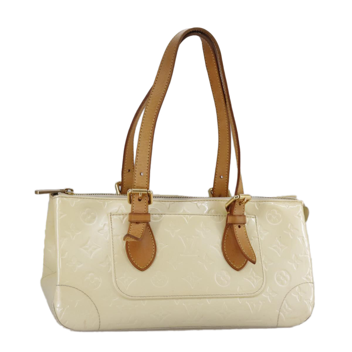 LOUIS VUITTON Monogram Vernis Rosewood Avenue Hand Bag Perle M93508 hk1933