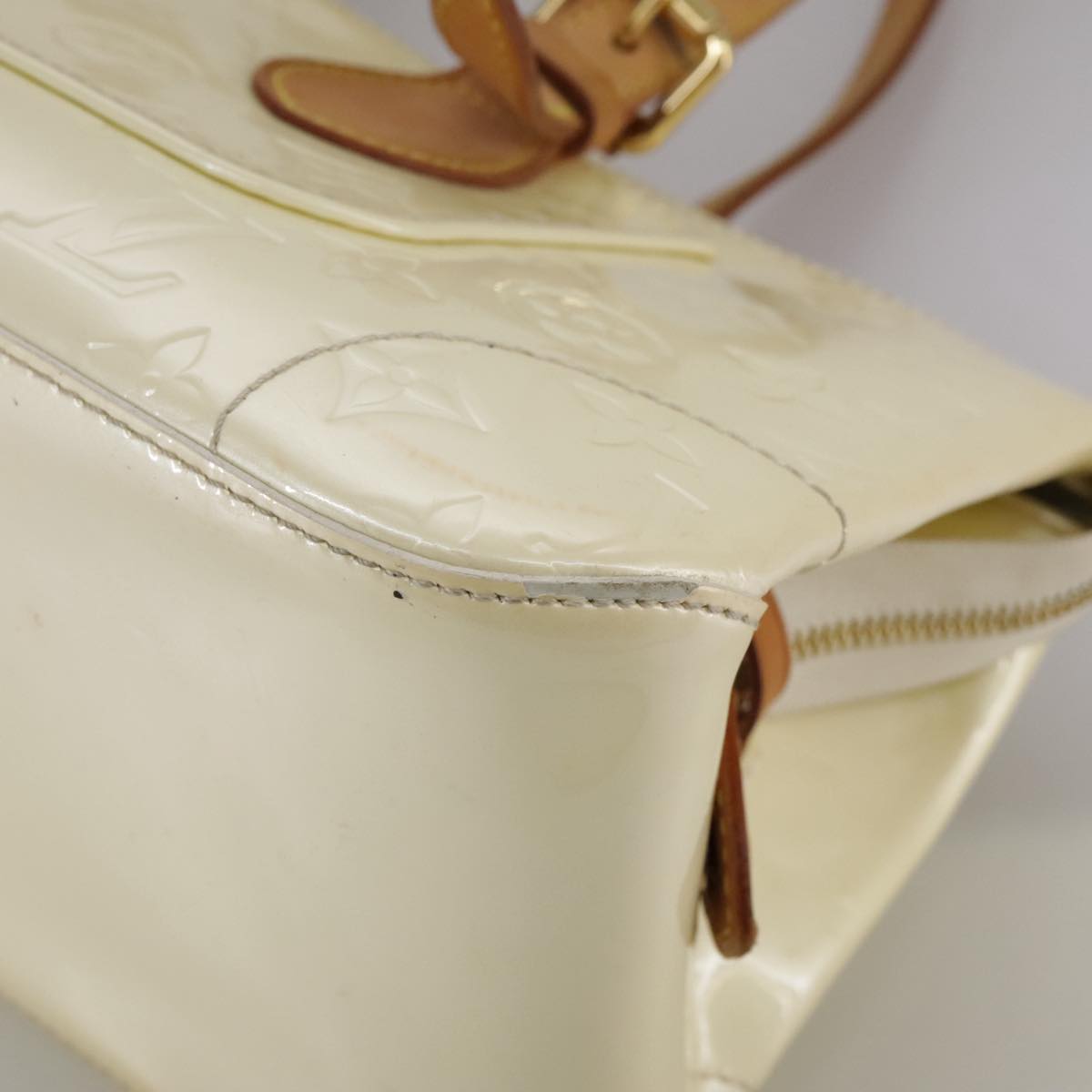 LOUIS VUITTON Monogram Vernis Rosewood Avenue Hand Bag Perle M93508 hk1933