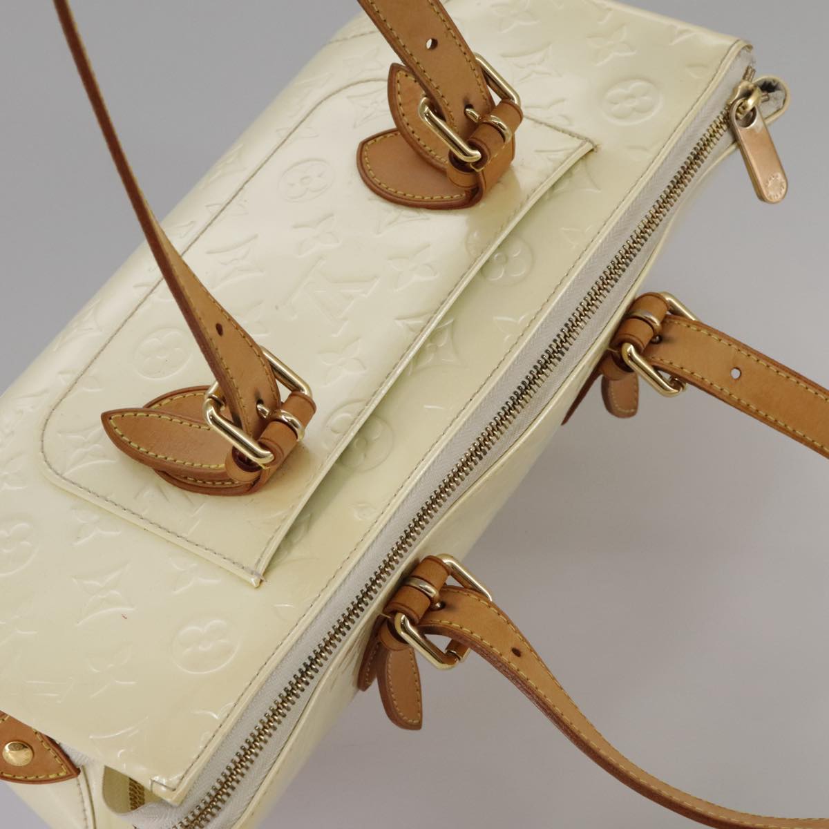 LOUIS VUITTON Monogram Vernis Rosewood Avenue Hand Bag Perle M93508 hk1933