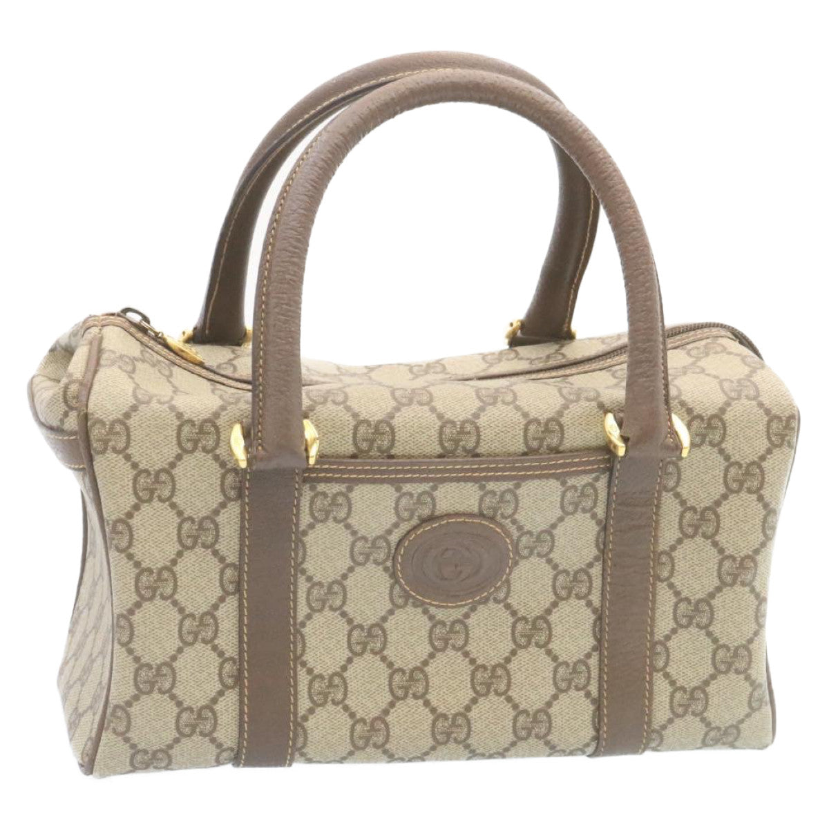 GUCCI GG Canvas Hand Bag Beige hk233