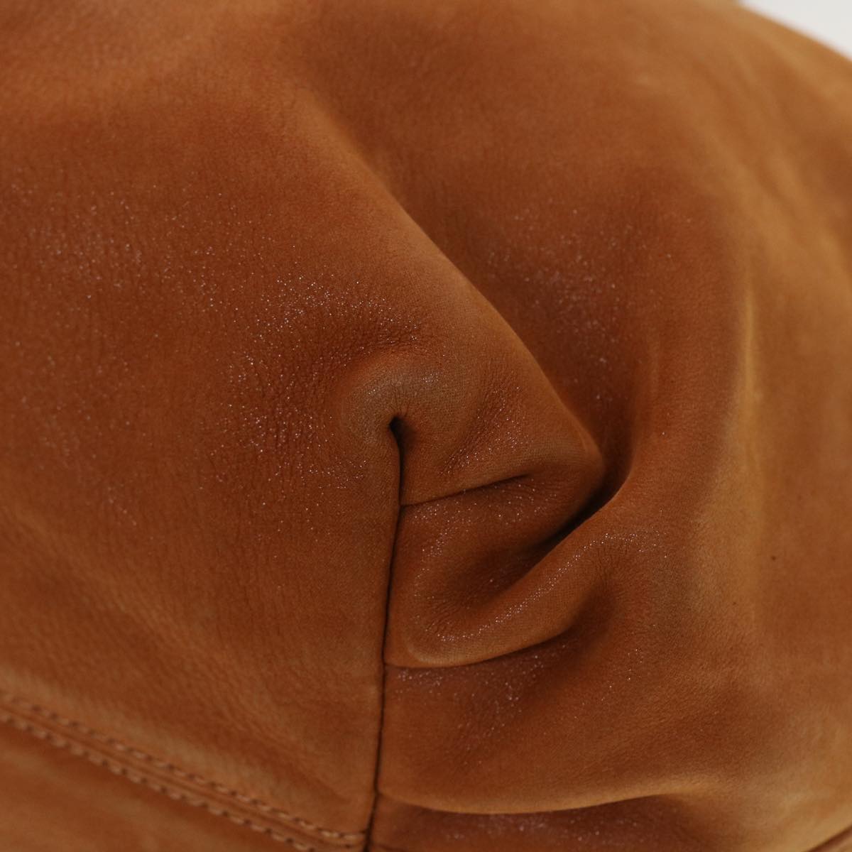 FENDI Tote Bag Leather Brown hk725