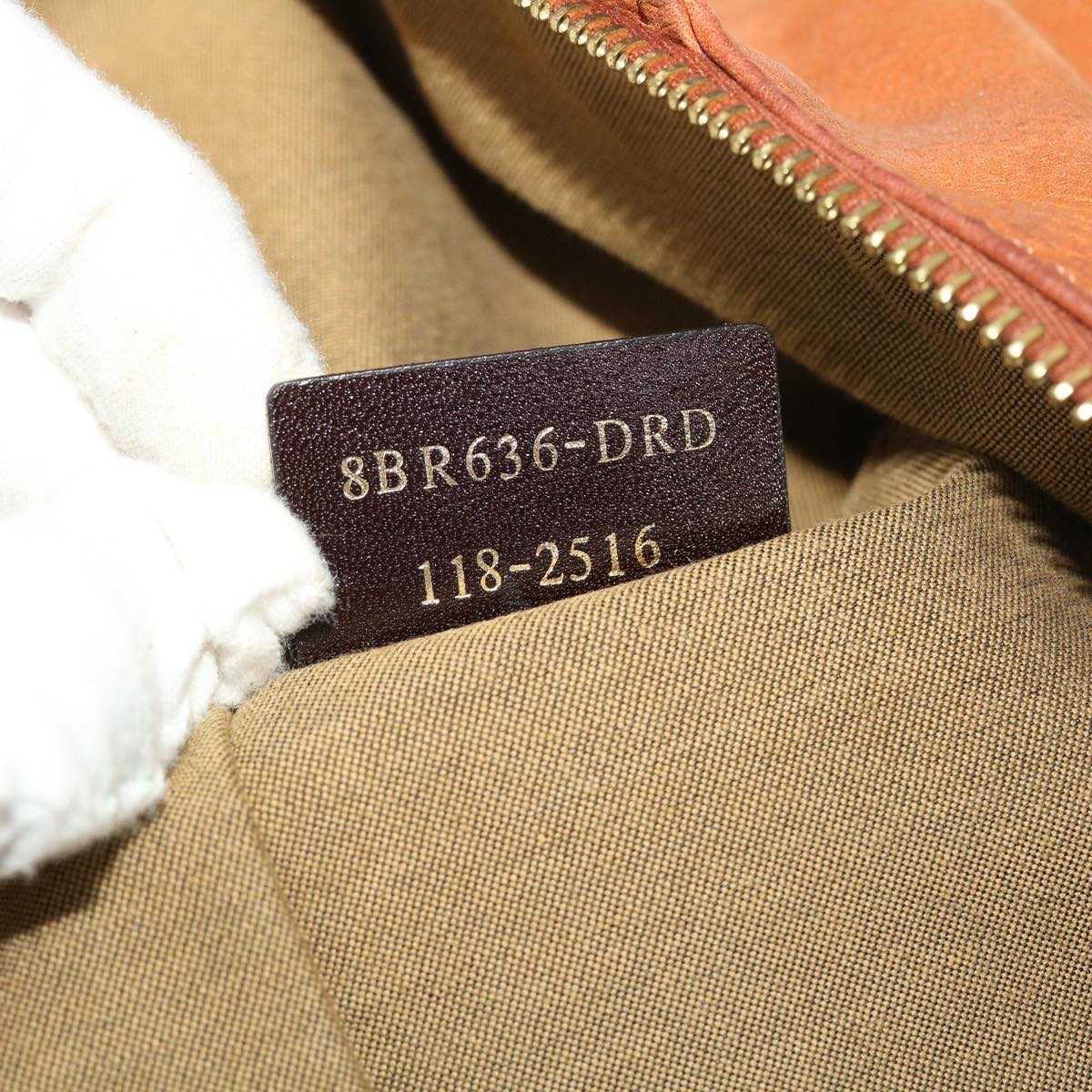 FENDI Tote Bag Leather Brown hk725