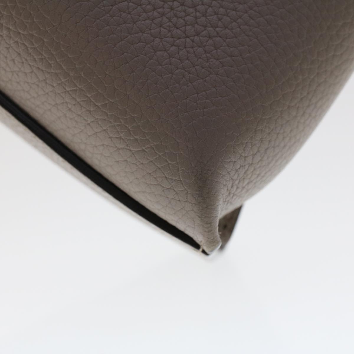 GUCCI Bamboo Daily Hand Bag Leather 2way Gray 370831 hk784