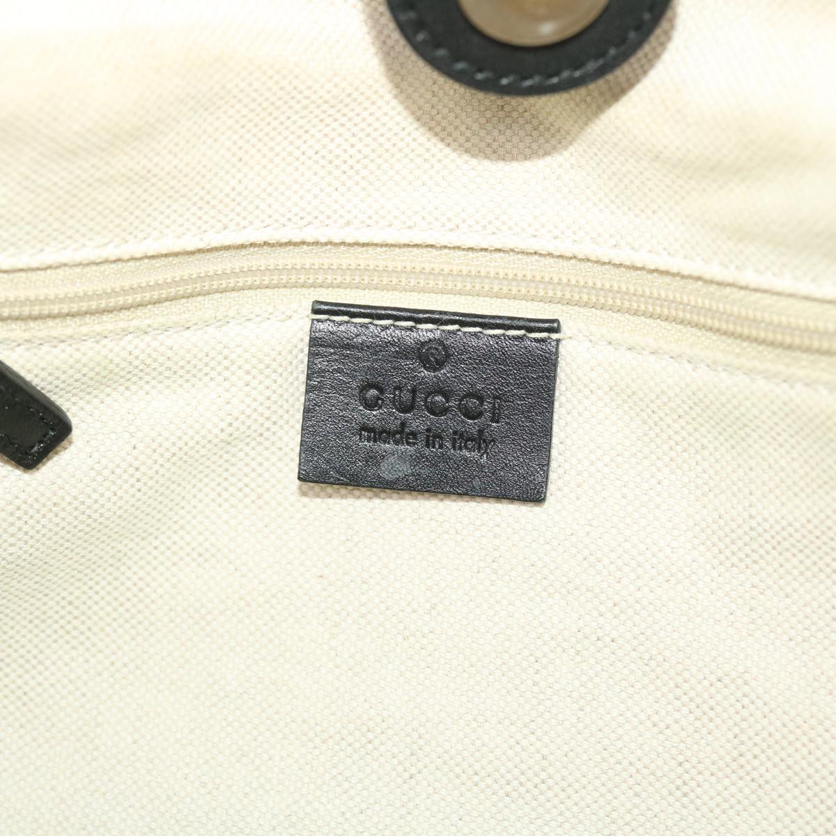 GUCCI Diamante Hand Bag Canvas Leather Beige 211944 hk789
