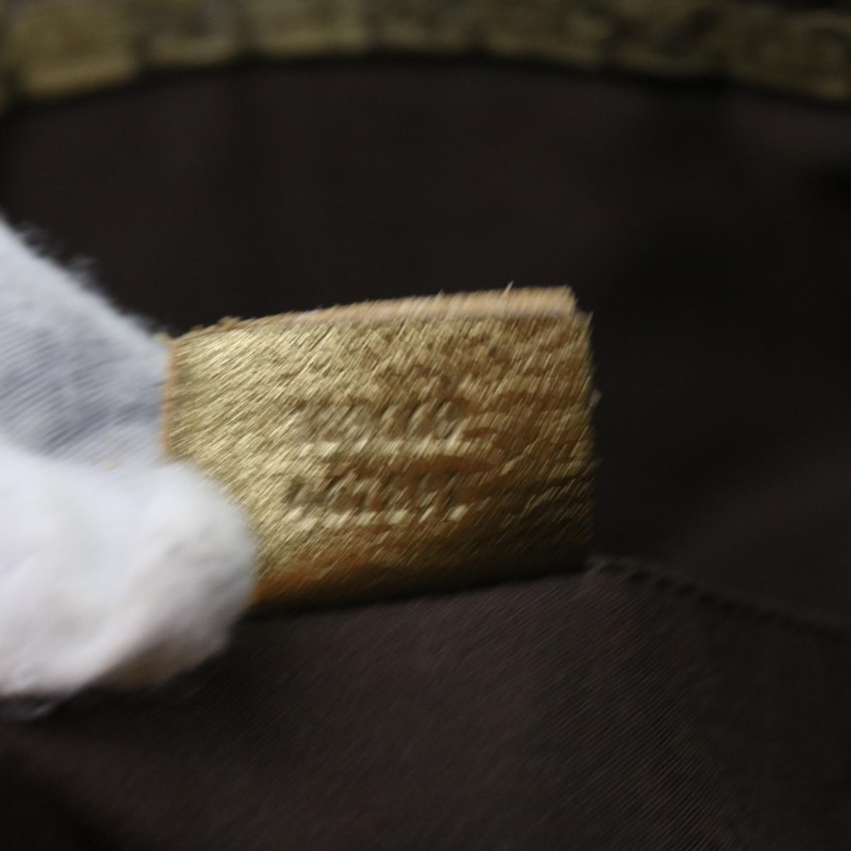 GUCCI GG Crystal Canvas Tote Bag Coated Canvas Gold Tone hk836