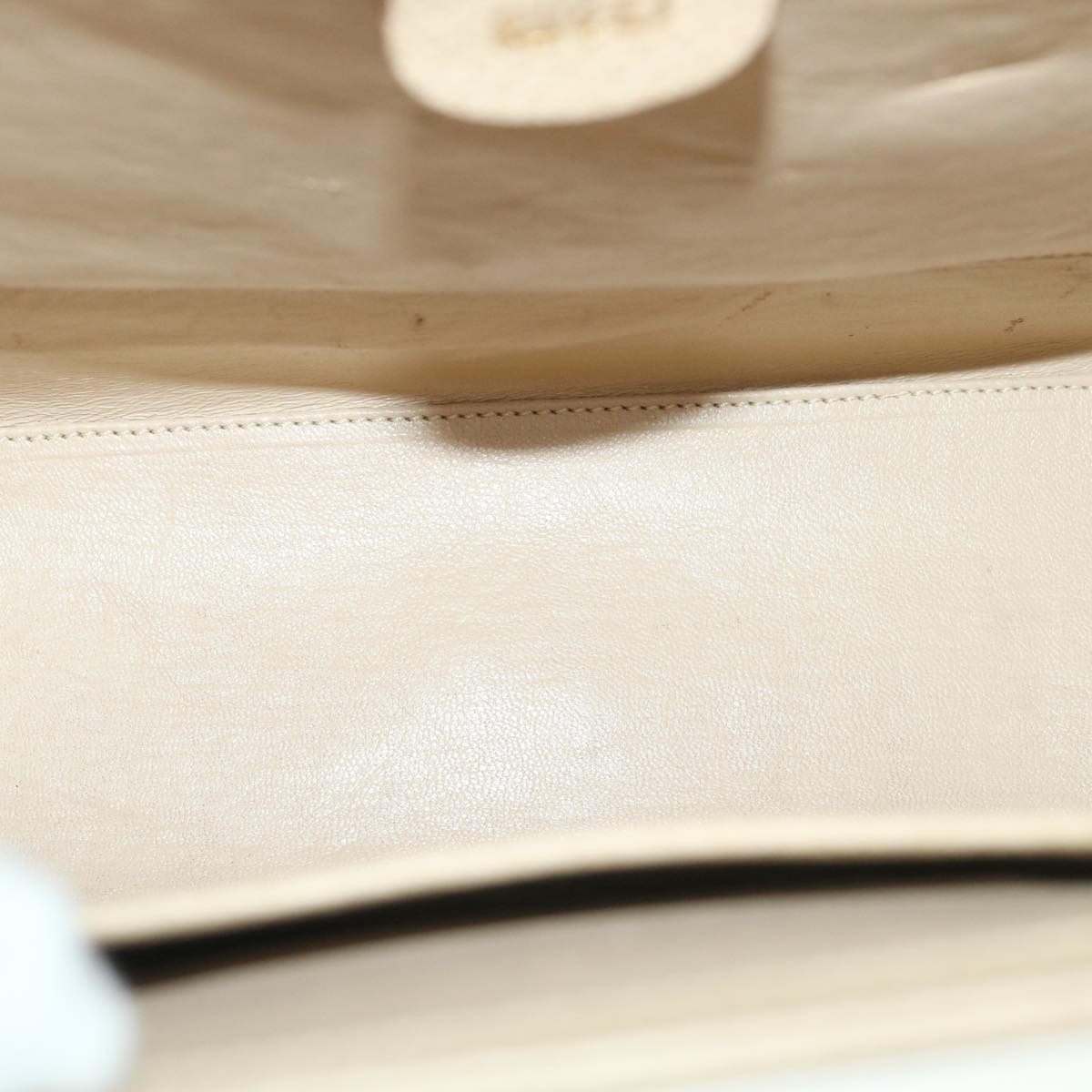 GUCCI Lady Rock Hand Bag Leather 2way Beige 007 1274 0192 hk840