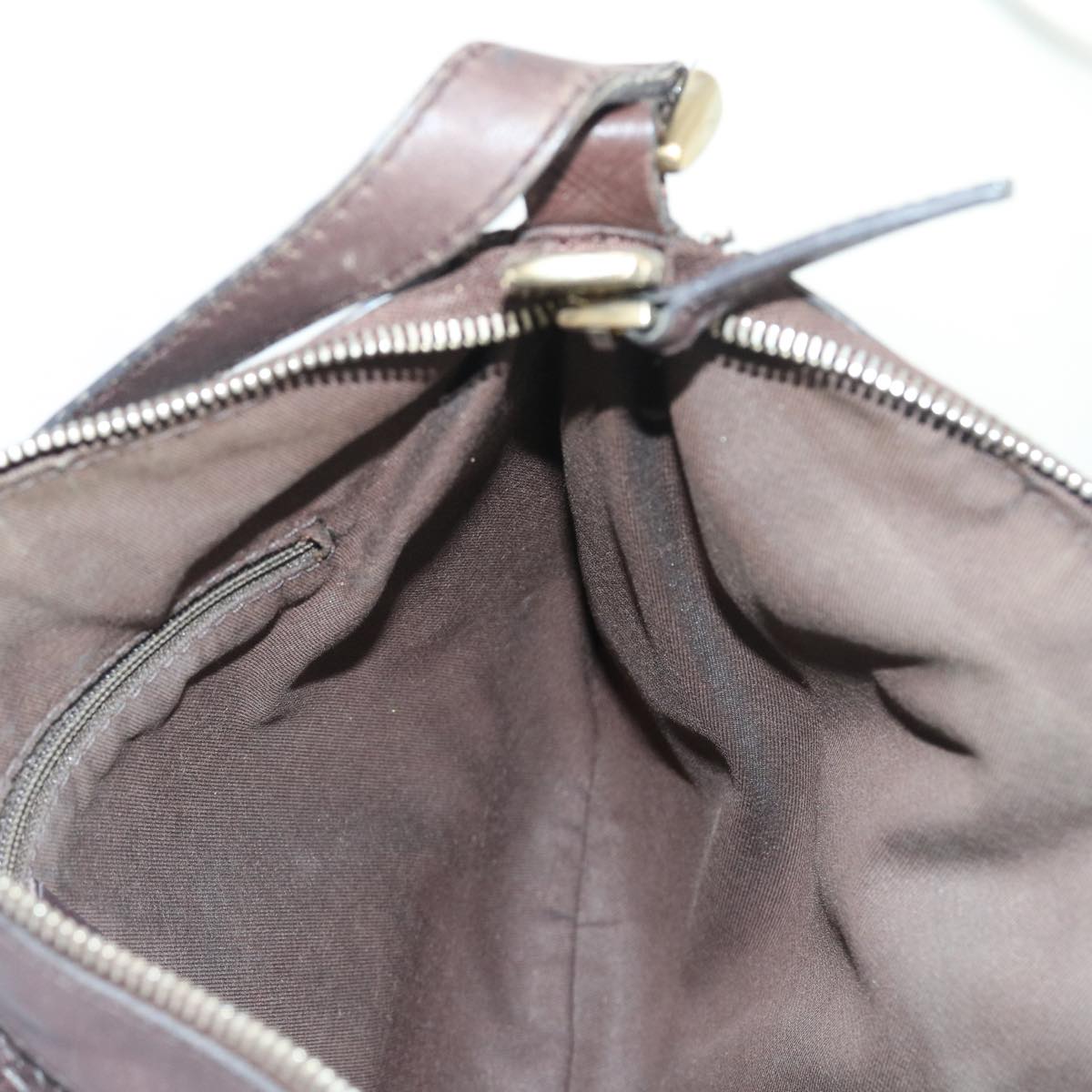 GUCCI GG Canvas Guccissima Shoulder Bag Brown 203257 hk853