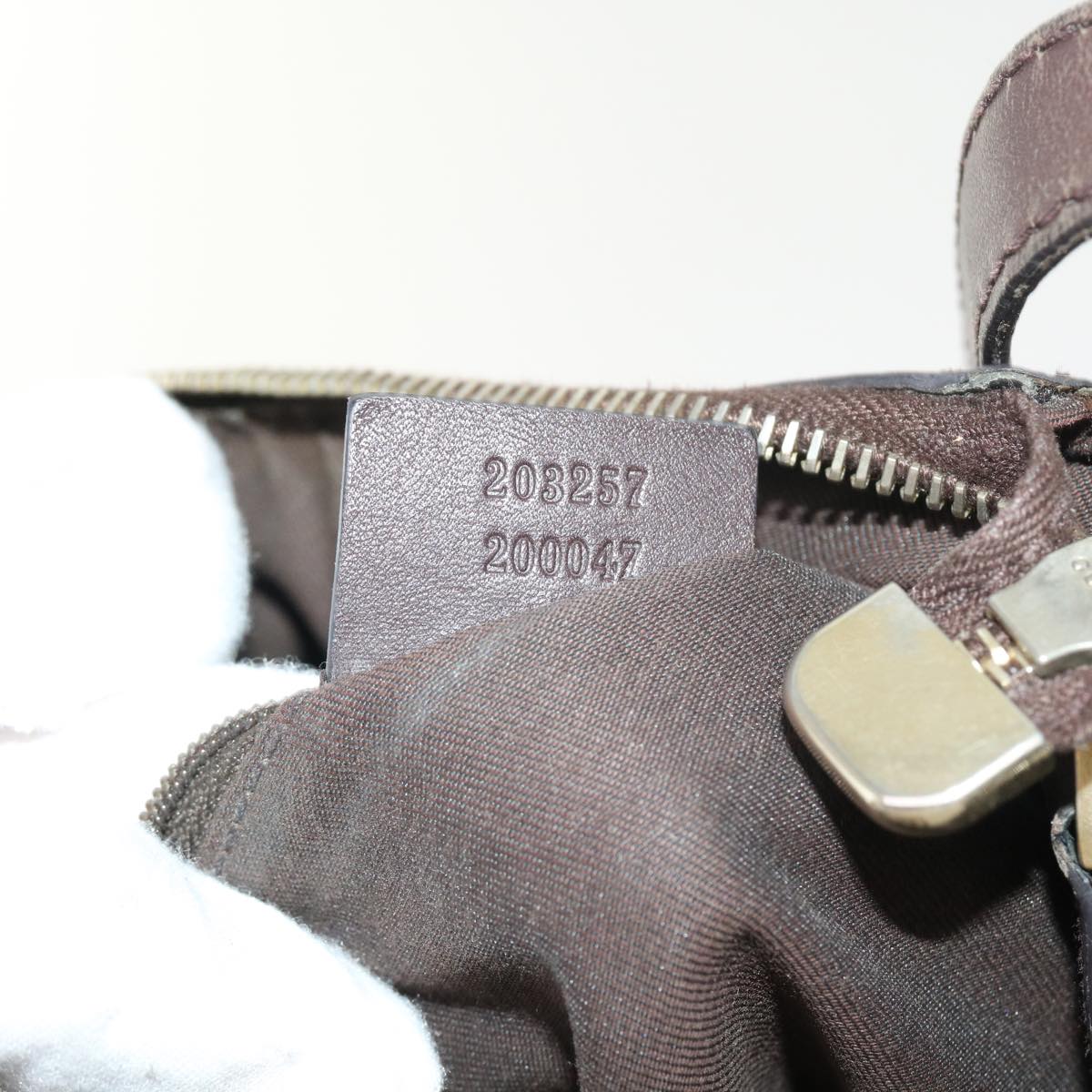 GUCCI GG Canvas Guccissima Shoulder Bag Brown 203257 hk853