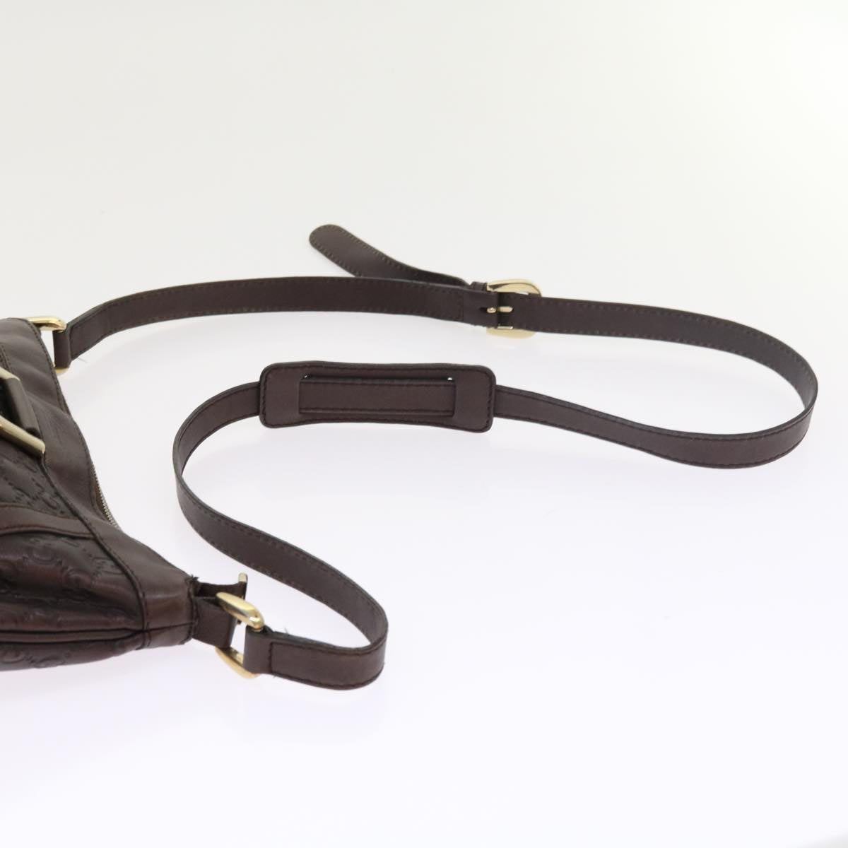 GUCCI GG Canvas Guccissima Shoulder Bag Brown 203257 hk853