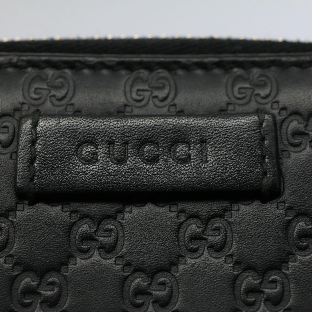 GUCCI Micro GG Canvas Guccissima Wallet Black 449345 525040 hk873