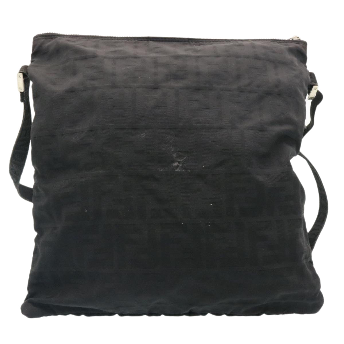 FENDI Zucca Canvas Shoulder Bag Black hs267