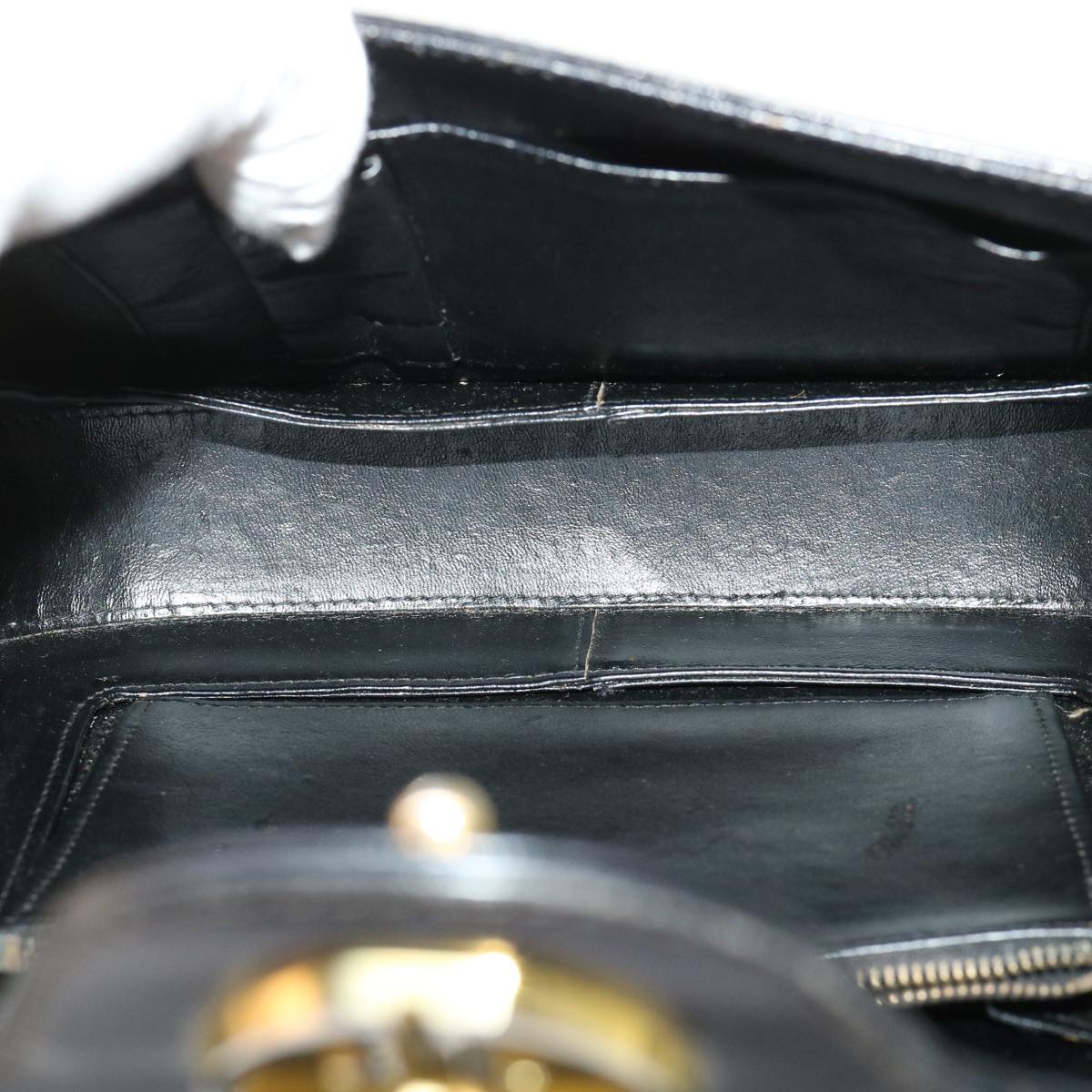 GUCCI Shoulder Bag Leather Black im445