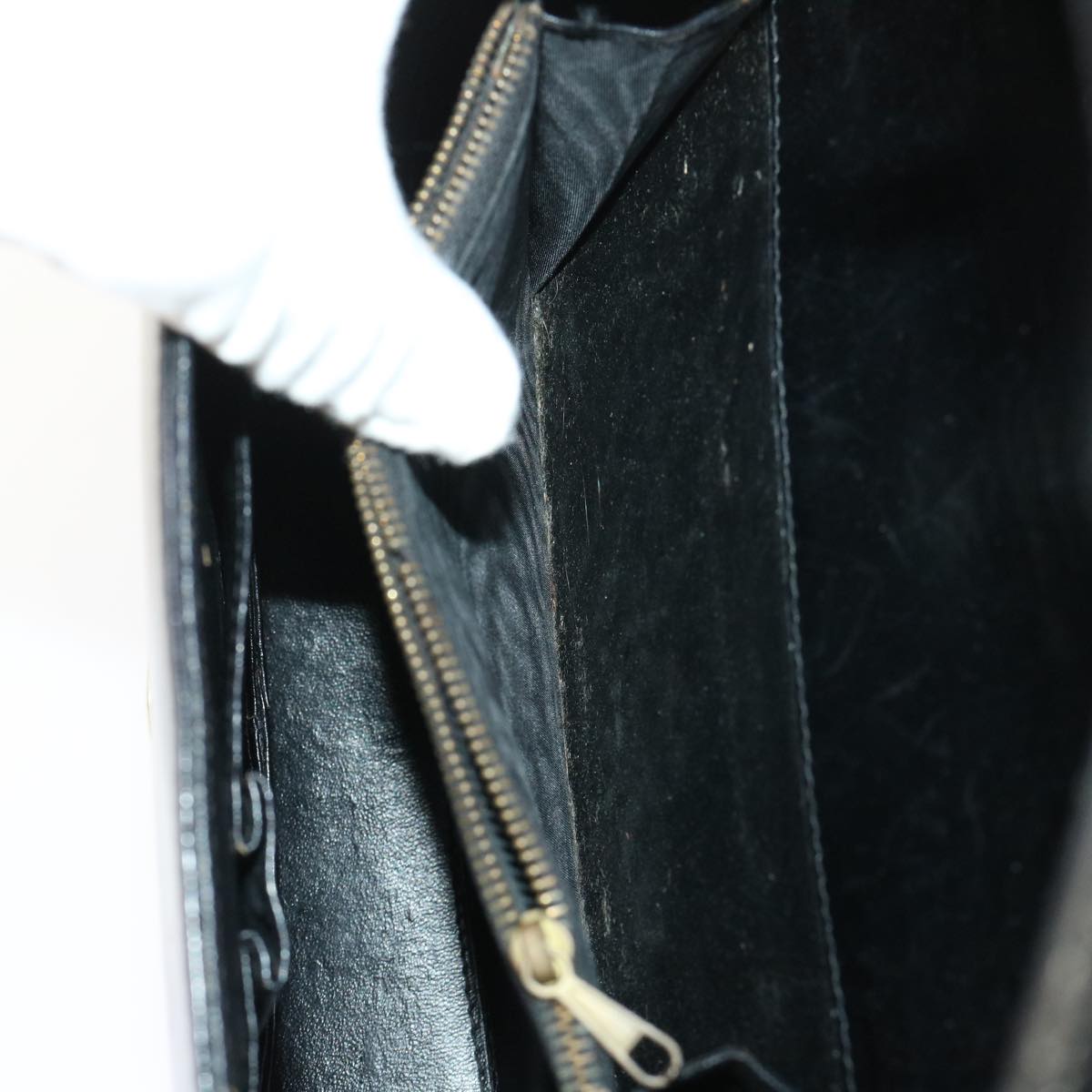 GUCCI Shoulder Bag Leather Black im445