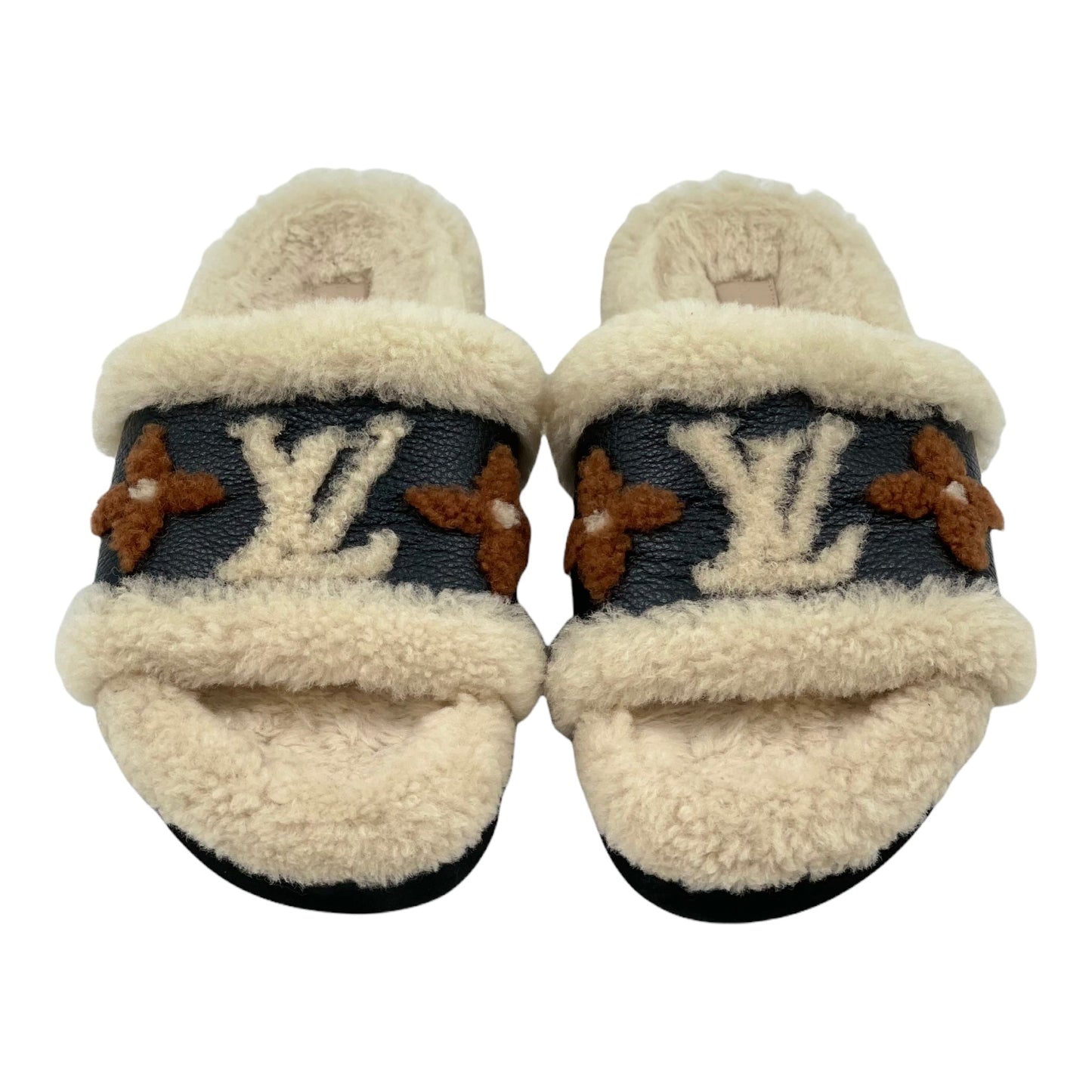Louis Vuitton Shearling Calfskin Paseo Flat Comfort Mule