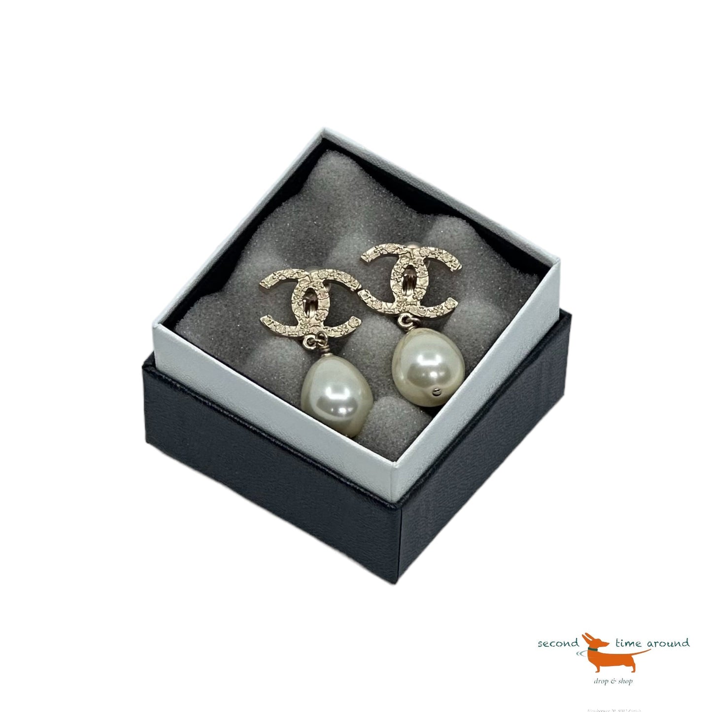 Chanel Pearl Earrings