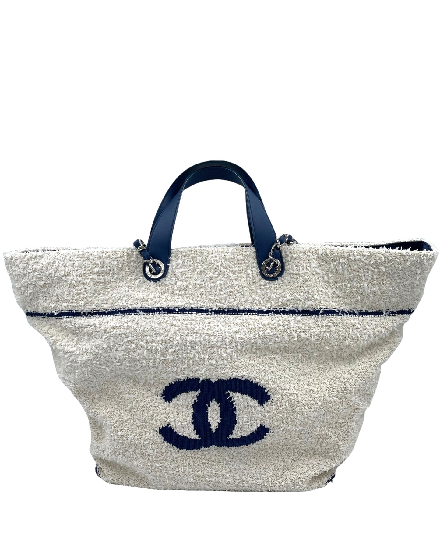 Chanel Deauville Venise Biarritz Shopping Tote Terry Cloth Large