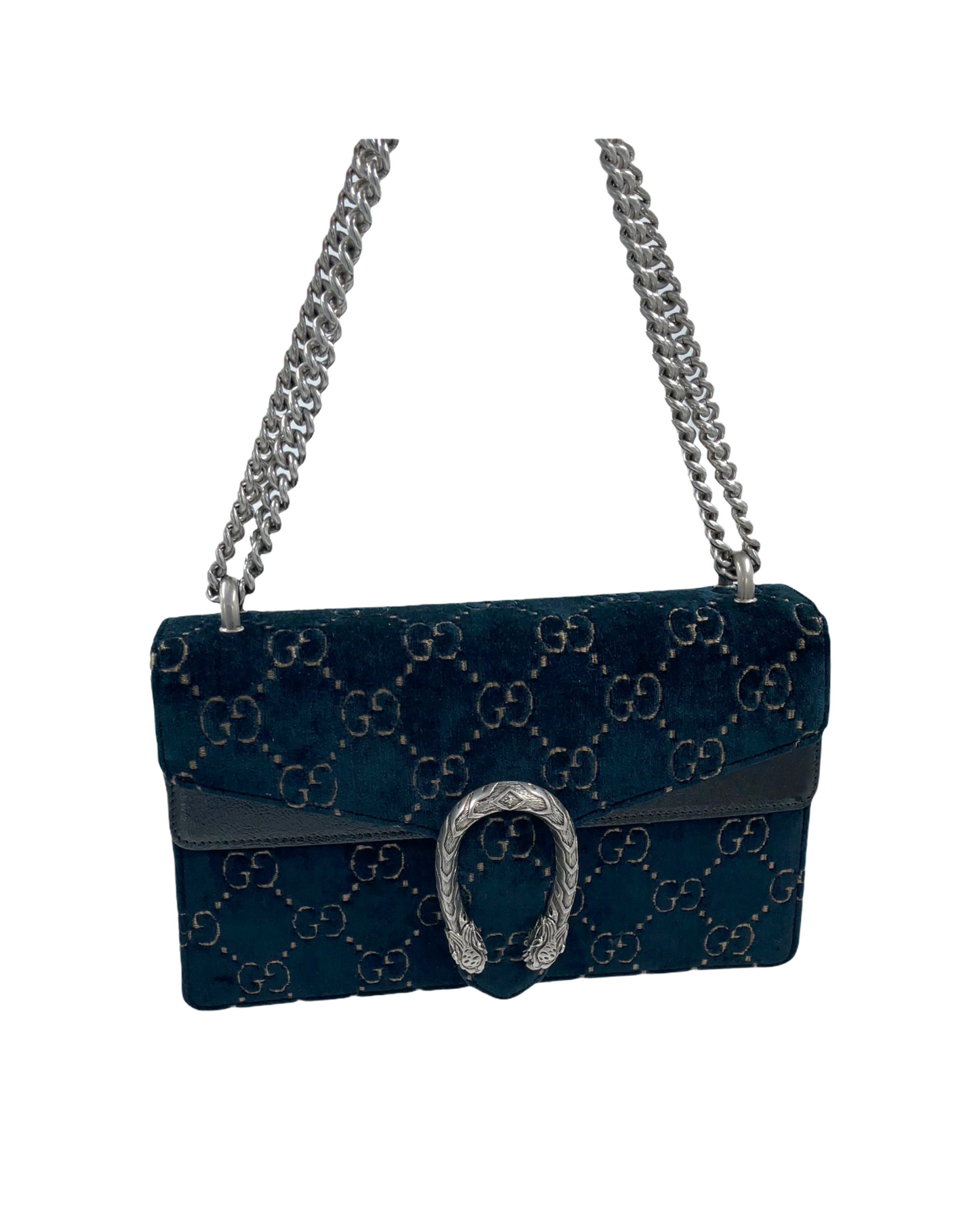 Gucci Dionysus Blue Velvet Bag