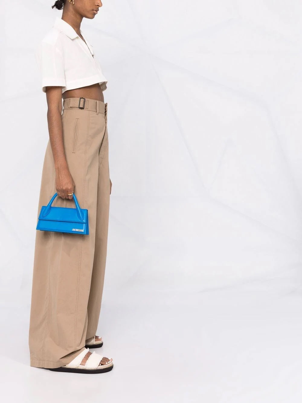 JACQUEMUS LE CHIQUITO LONG LEATHER SHOULDER BAG