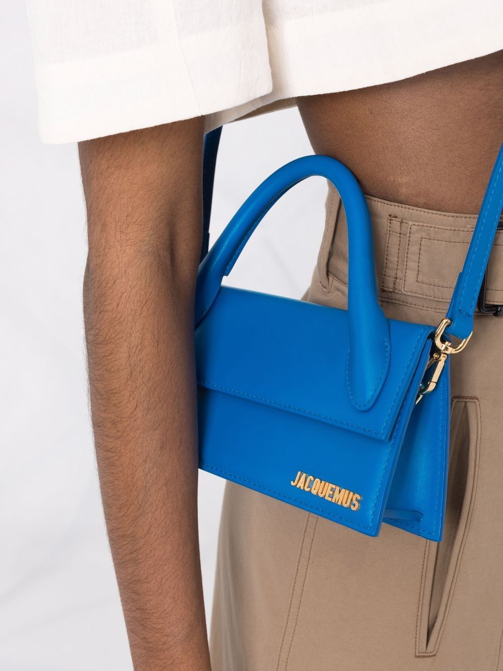 JACQUEMUS LE CHIQUITO LONG LEATHER SHOULDER BAG