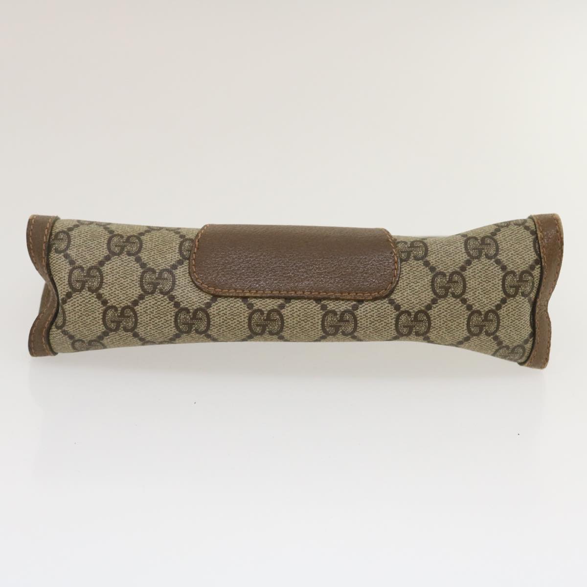 GUCCI GG Canvas Web Sherry Line Clutch Bag Beige Red Green ai603
