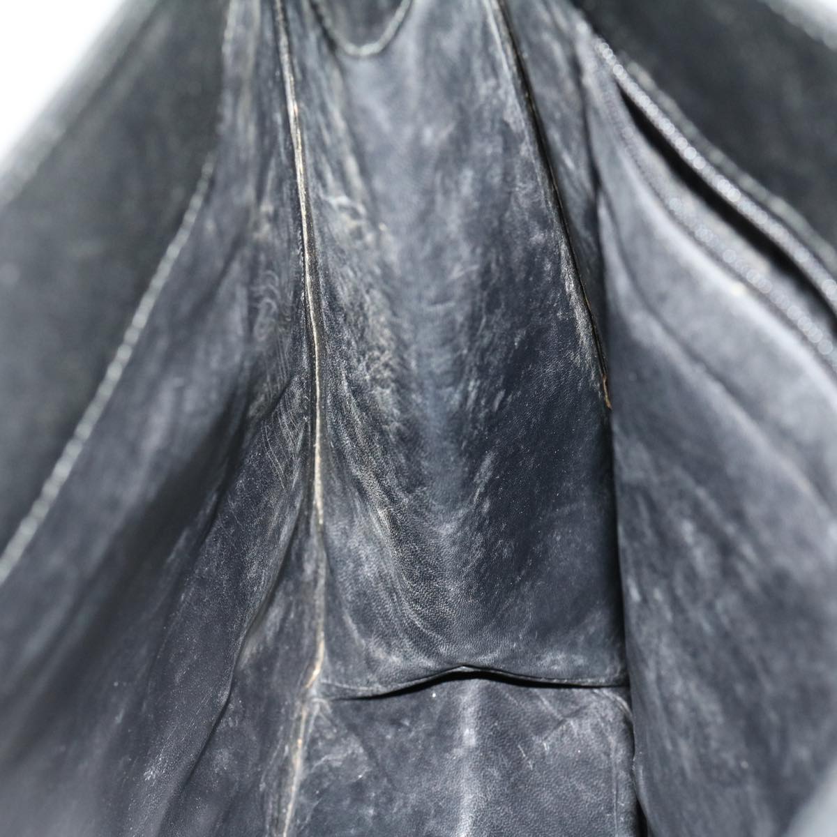 GUCCI Shoulder Bag Leather Black ki2071
