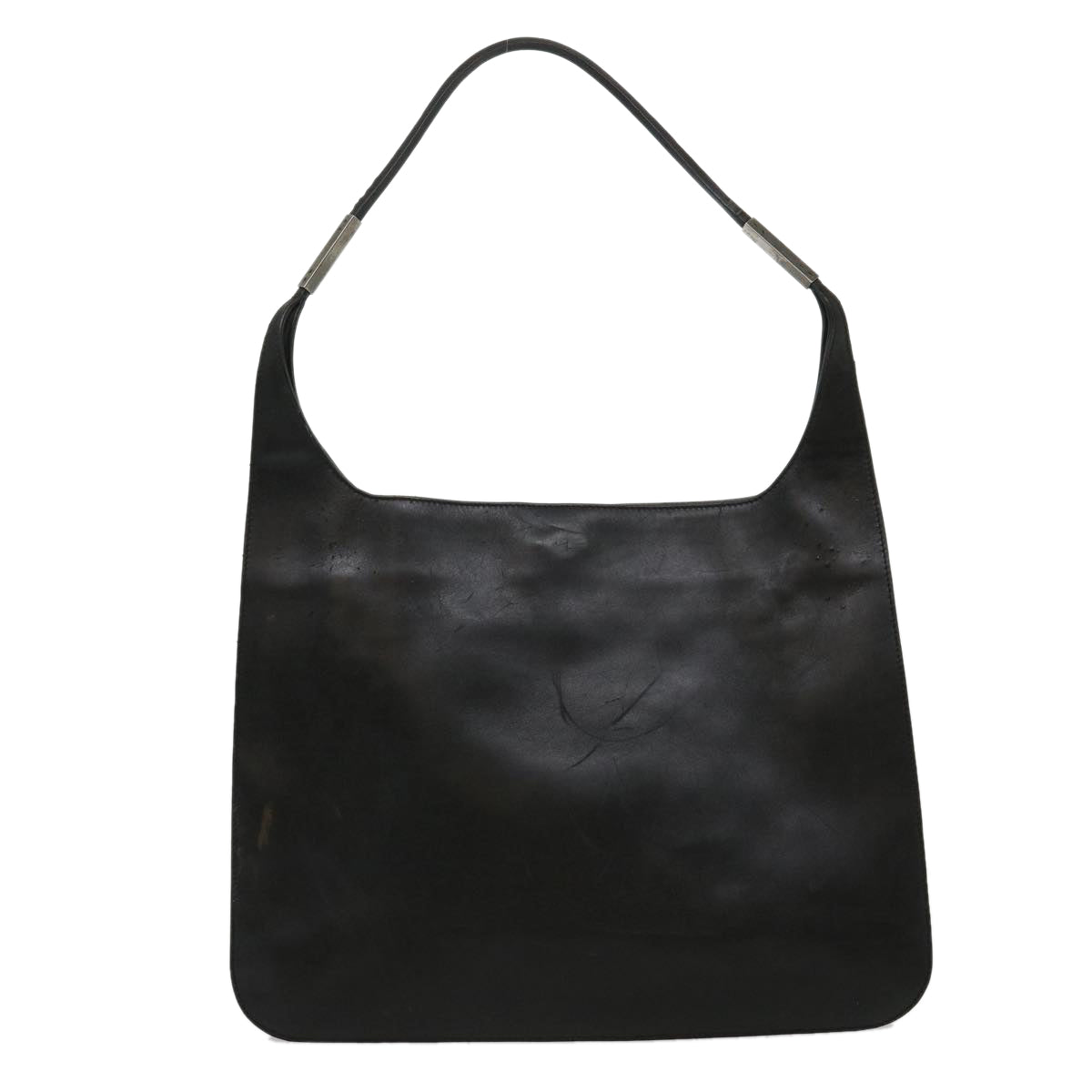 GUCCI Shoulder Bag Leather Black ki2071