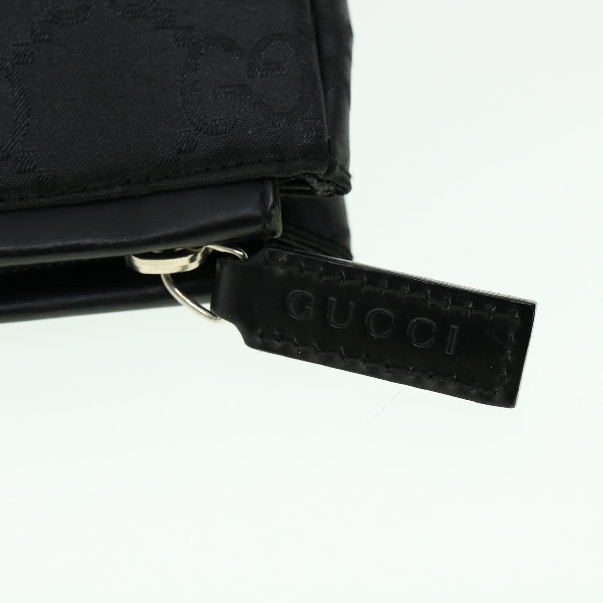 GUCCI GG Canvas Clutch Bag Black ki2143
