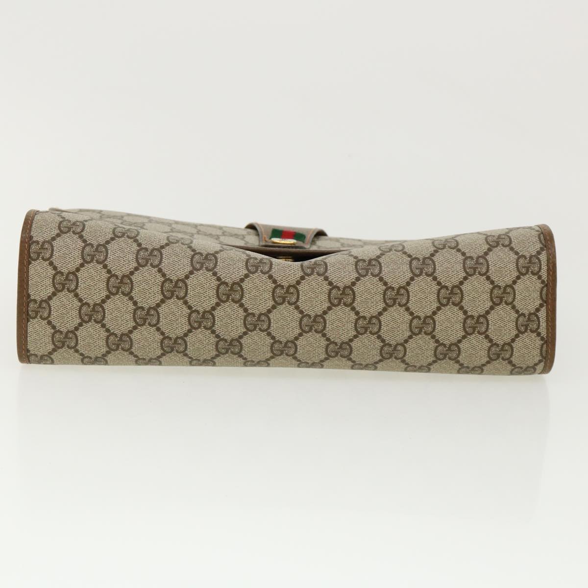 GUCCI GG Canvas Clutch Bag Beige ki2173