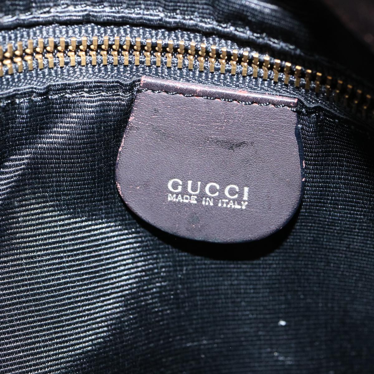 GUCCI Bamboo Shoulder Bag Suede Brown 00117051638 ki2178