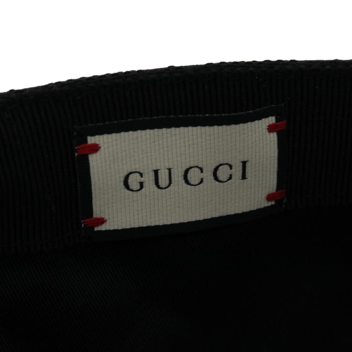 GUCCI GG Canvas Web Sherry Line Cap L Black Green Red ki2227
