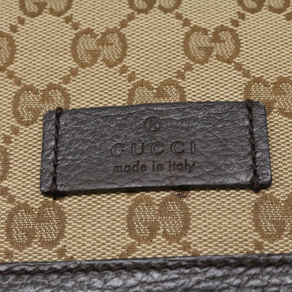 GUCCI GG Canvas Shoulder Bag Brown 449172493075 ki2329