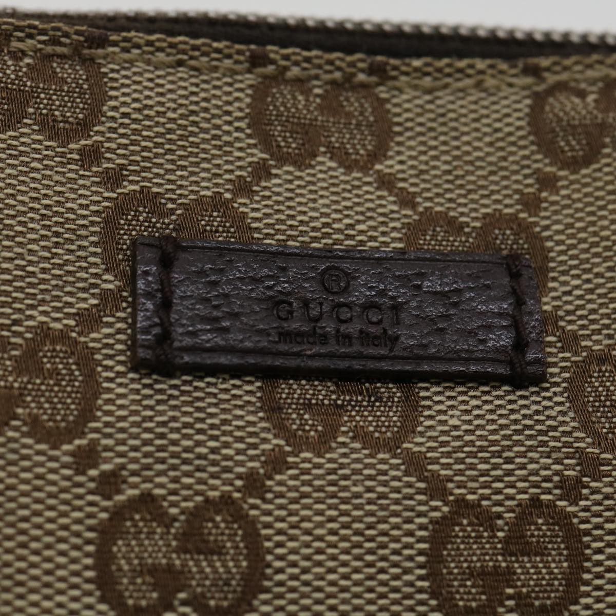 GUCCI GG Canvas Shoulder Bag Beige ki2371