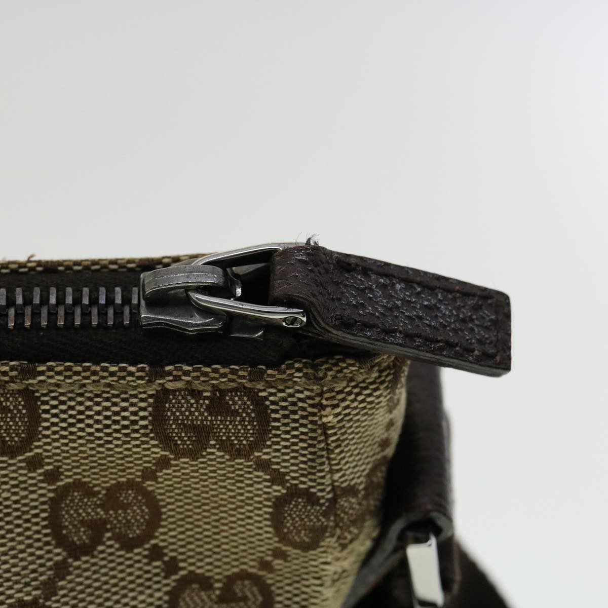 GUCCI GG Canvas Shoulder Bag Beige ki2371