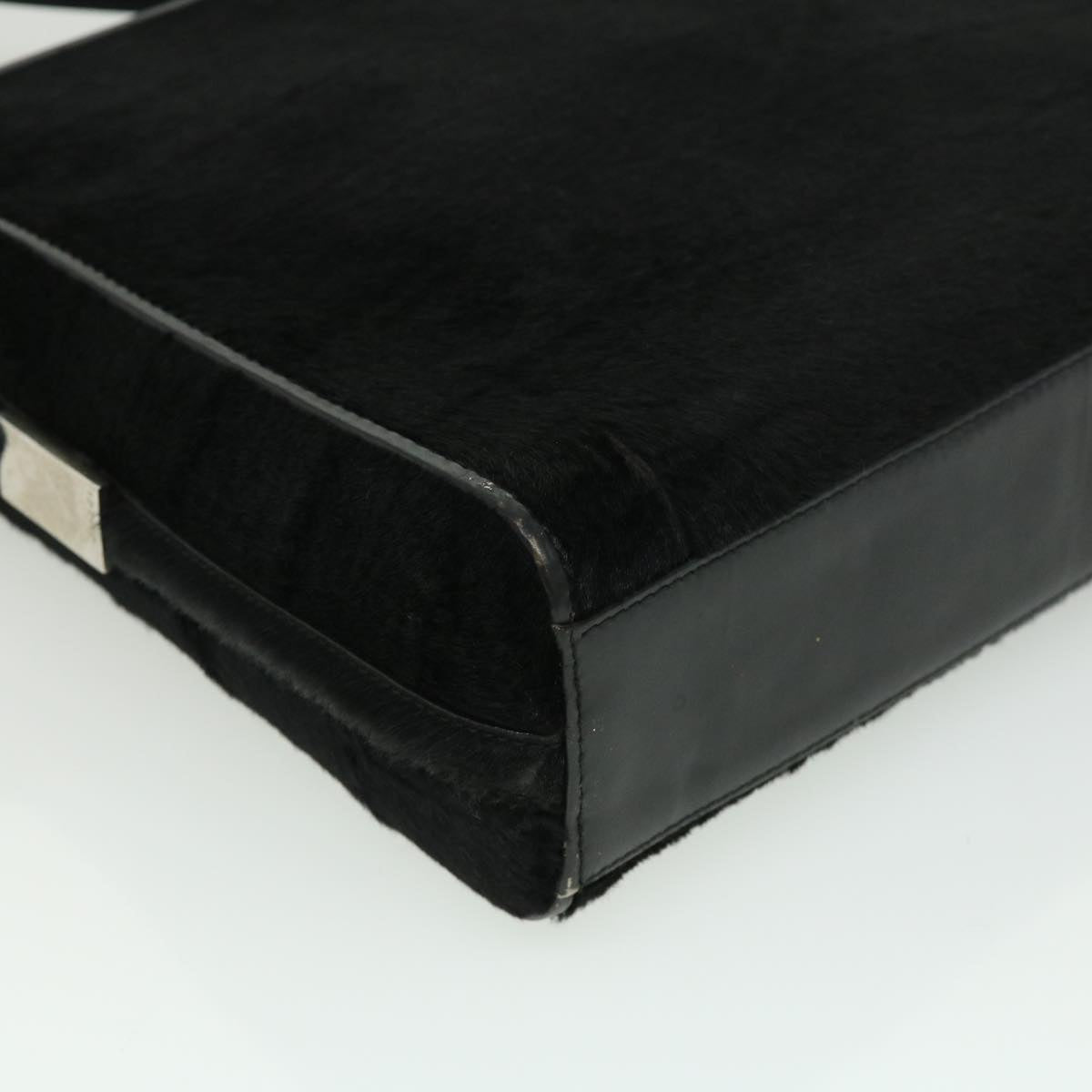 GUCCI Shoulder Bag Unborn Calf Skin Black ki2406