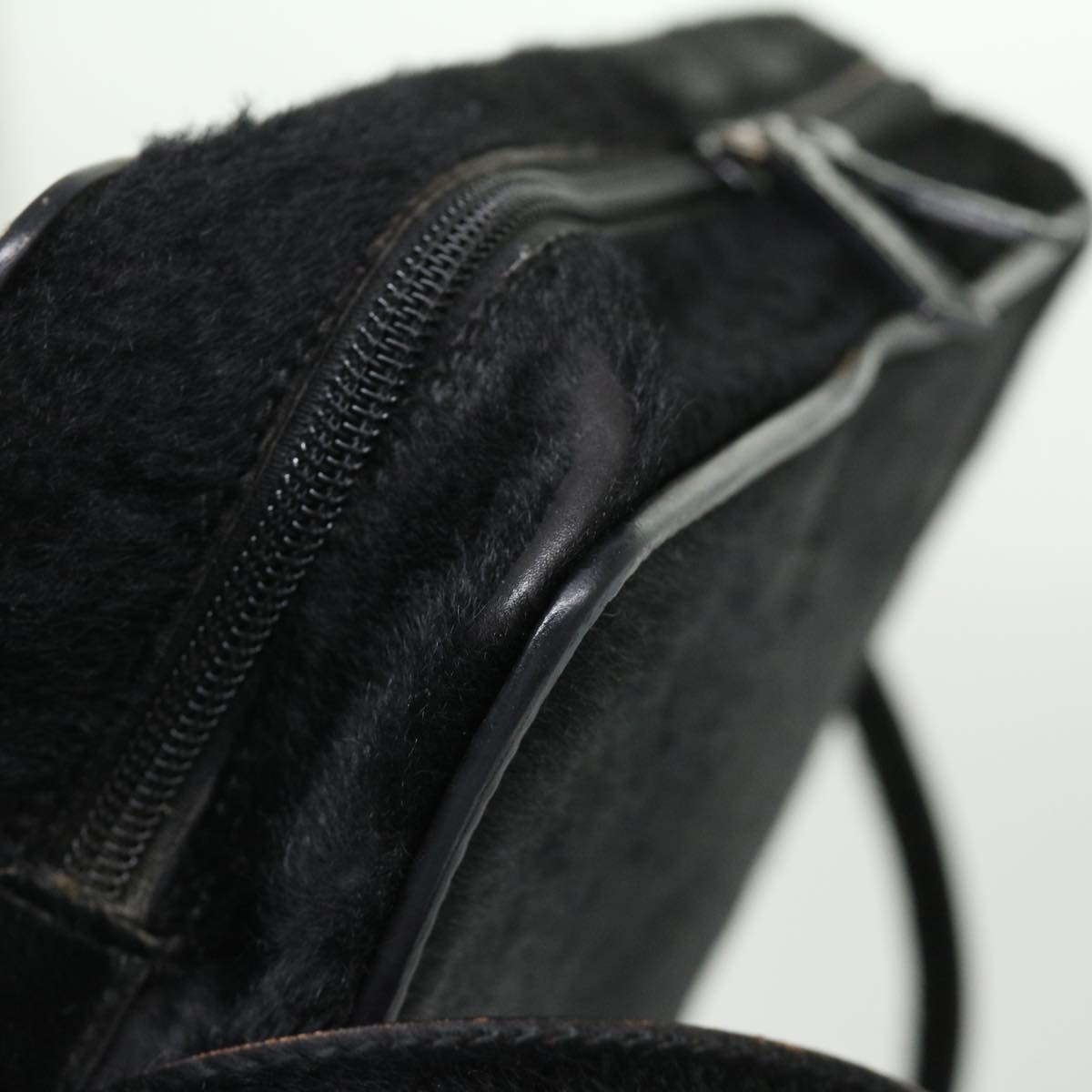 GUCCI Shoulder Bag Unborn Calf Skin Black ki2406