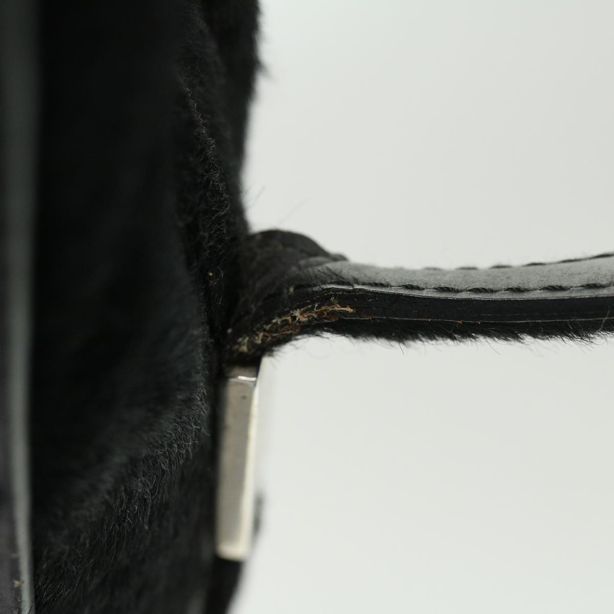 GUCCI Shoulder Bag Unborn Calf Skin Black ki2406