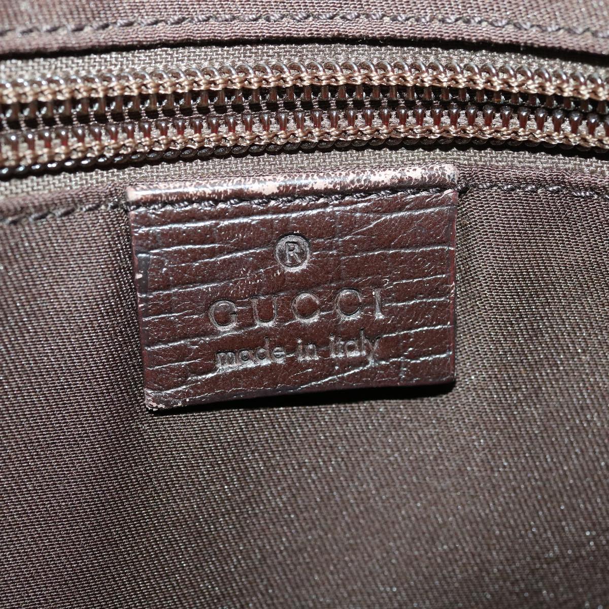 GUCCI GG Canvas Shoulder Bag PVC Leather Beige ki2436