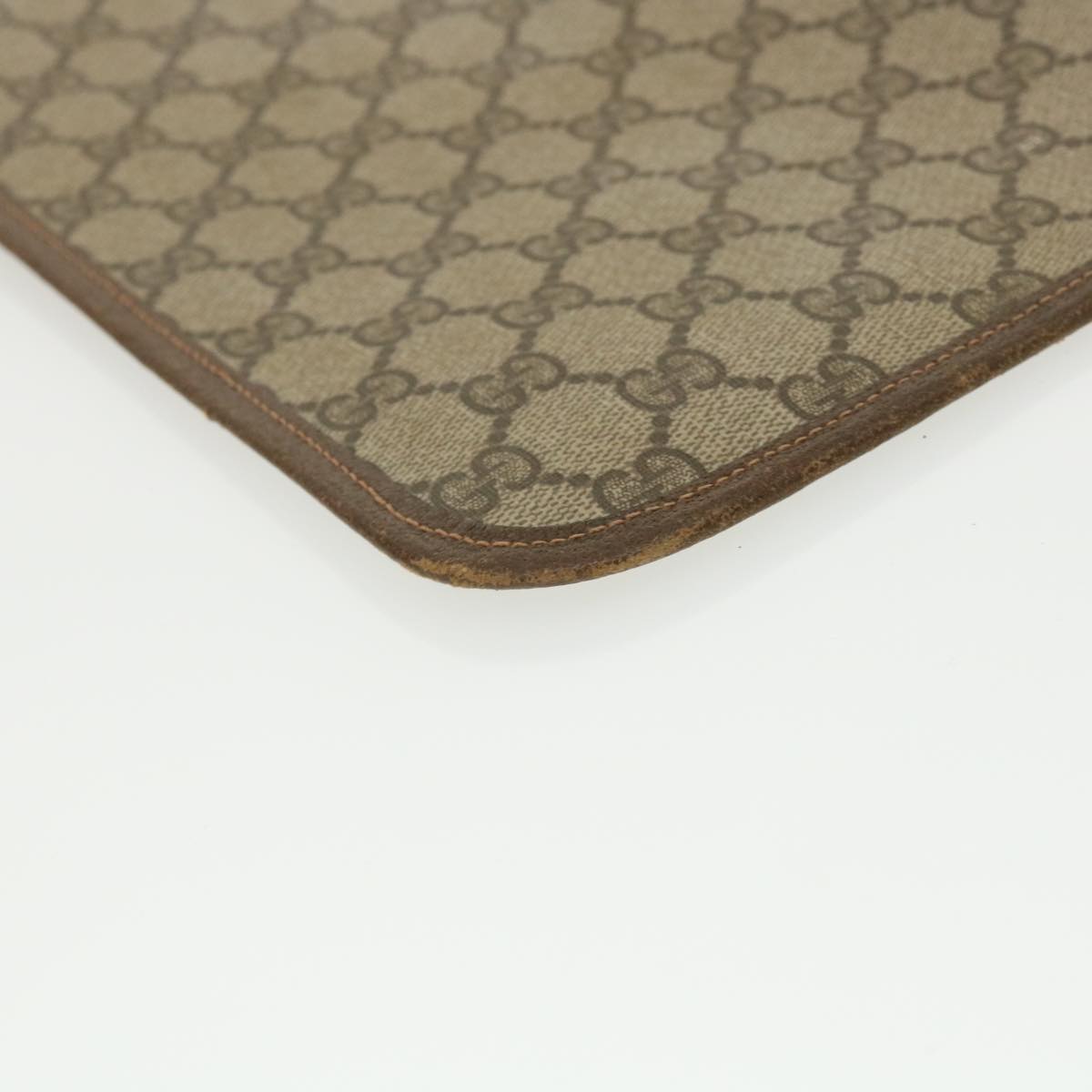 GUCCI GG Canvas Web Sherry Line Clutch Bag Beige Red Green ki2511