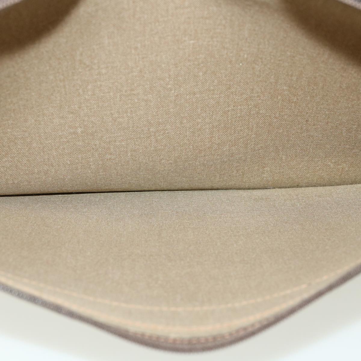GUCCI GG Canvas Web Sherry Line Clutch Bag Beige Red Green ki2511