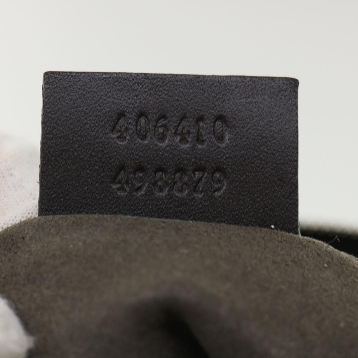GUCCI GG Canvas Shoulder Bag PVC Leather Beige Dark Brown 406410 ki2534