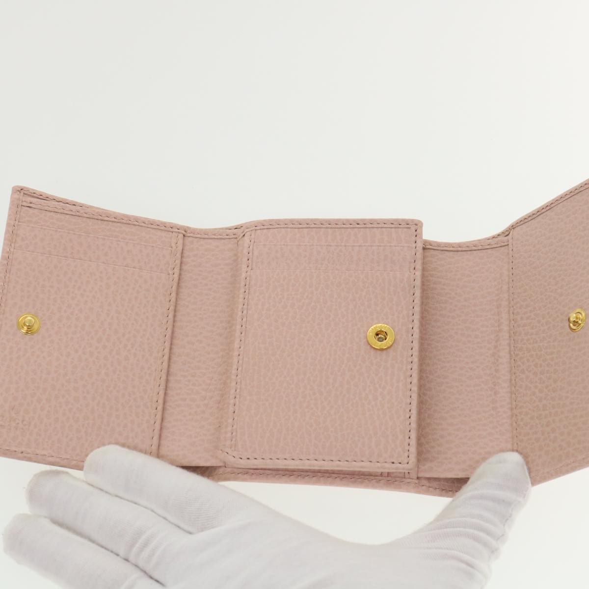 GUCCI GG Marmont Wallet Leather Pink 546584 ki2633