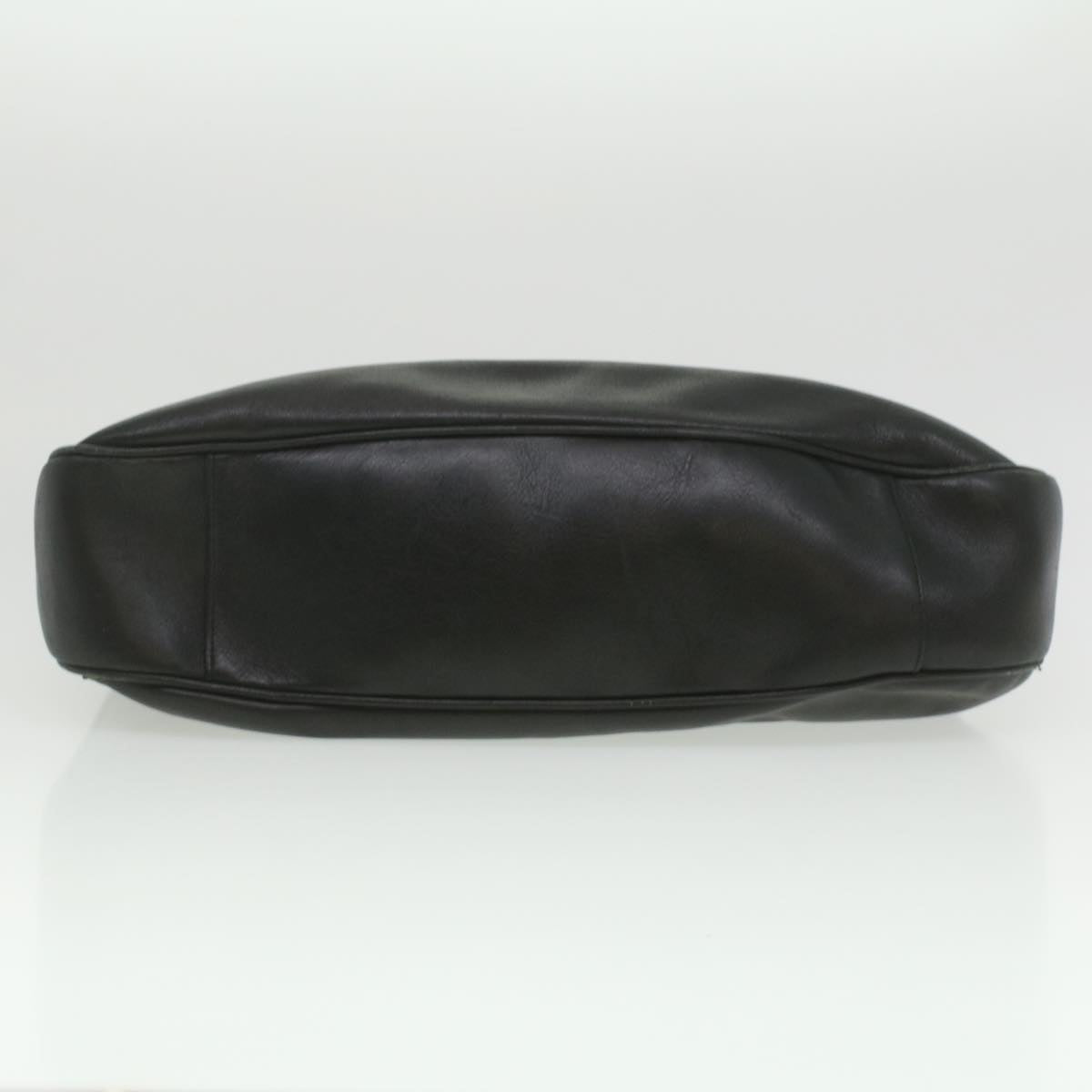 GUCCI Bamboo Shoulder Bag Leather 2way Black 001.1577.200047 ki2750