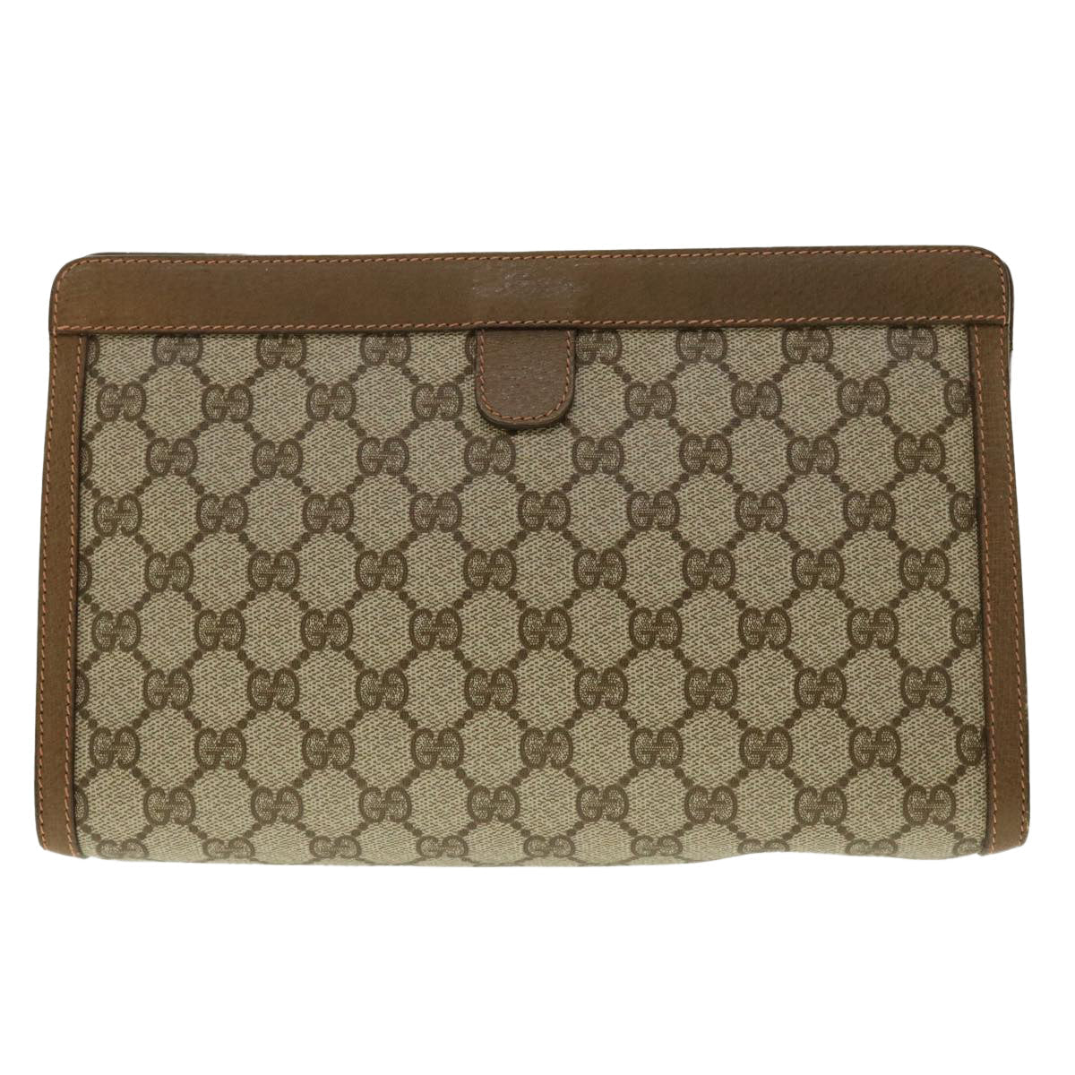 GUCCI GG Canvas Web Sherry Line Clutch Bag Beige Red Green 89.01.033 ki2822
