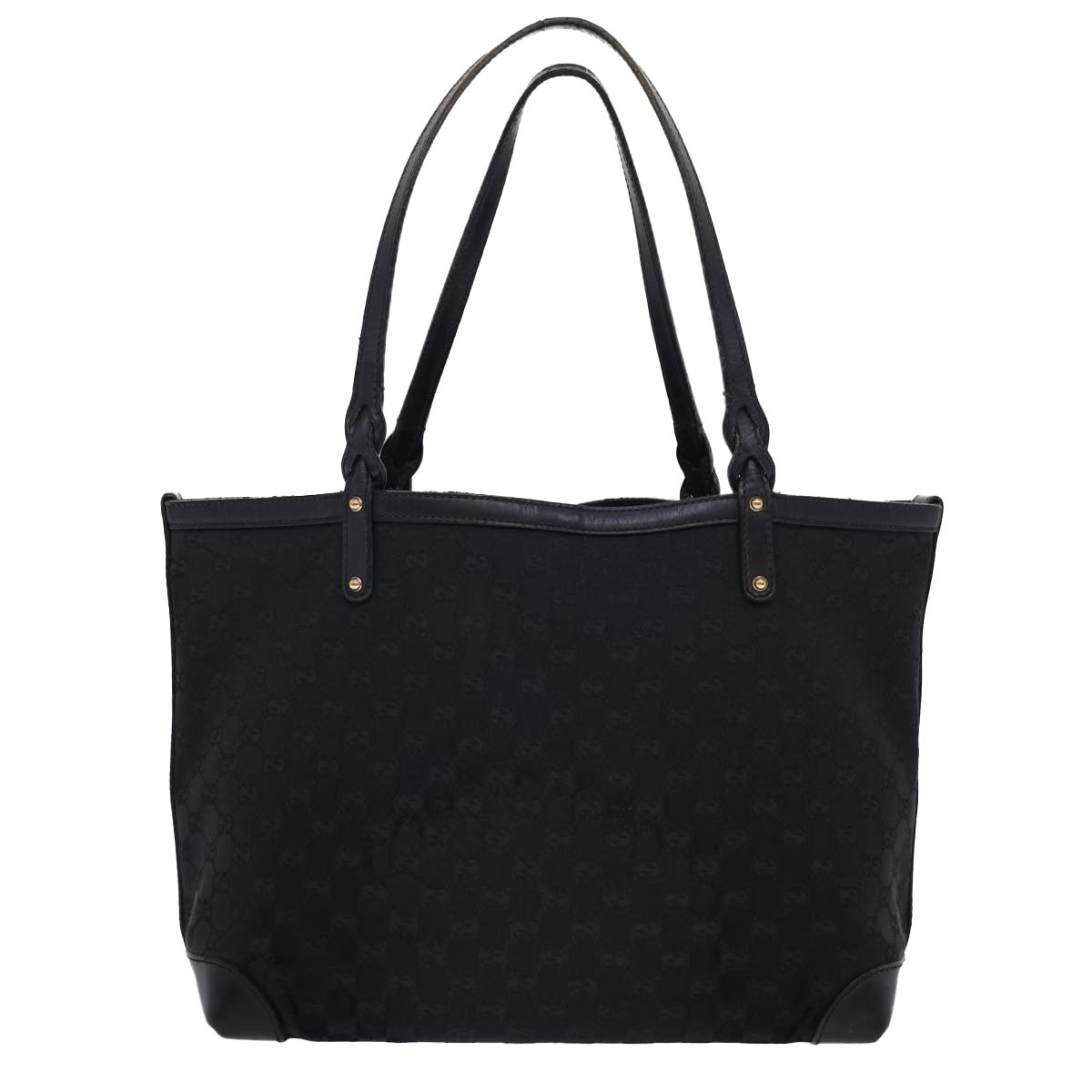 GUCCI GG Canvas Tote Bag Black 247209 ki2823