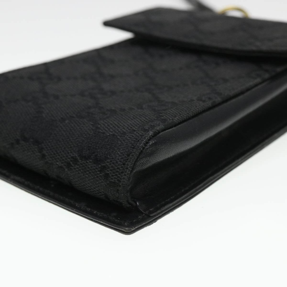 GUCCI GG Canvas Shoulder Bag Black 106692 ki2839