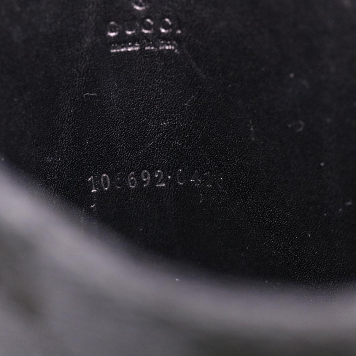 GUCCI GG Canvas Shoulder Bag Black 106692 ki2839