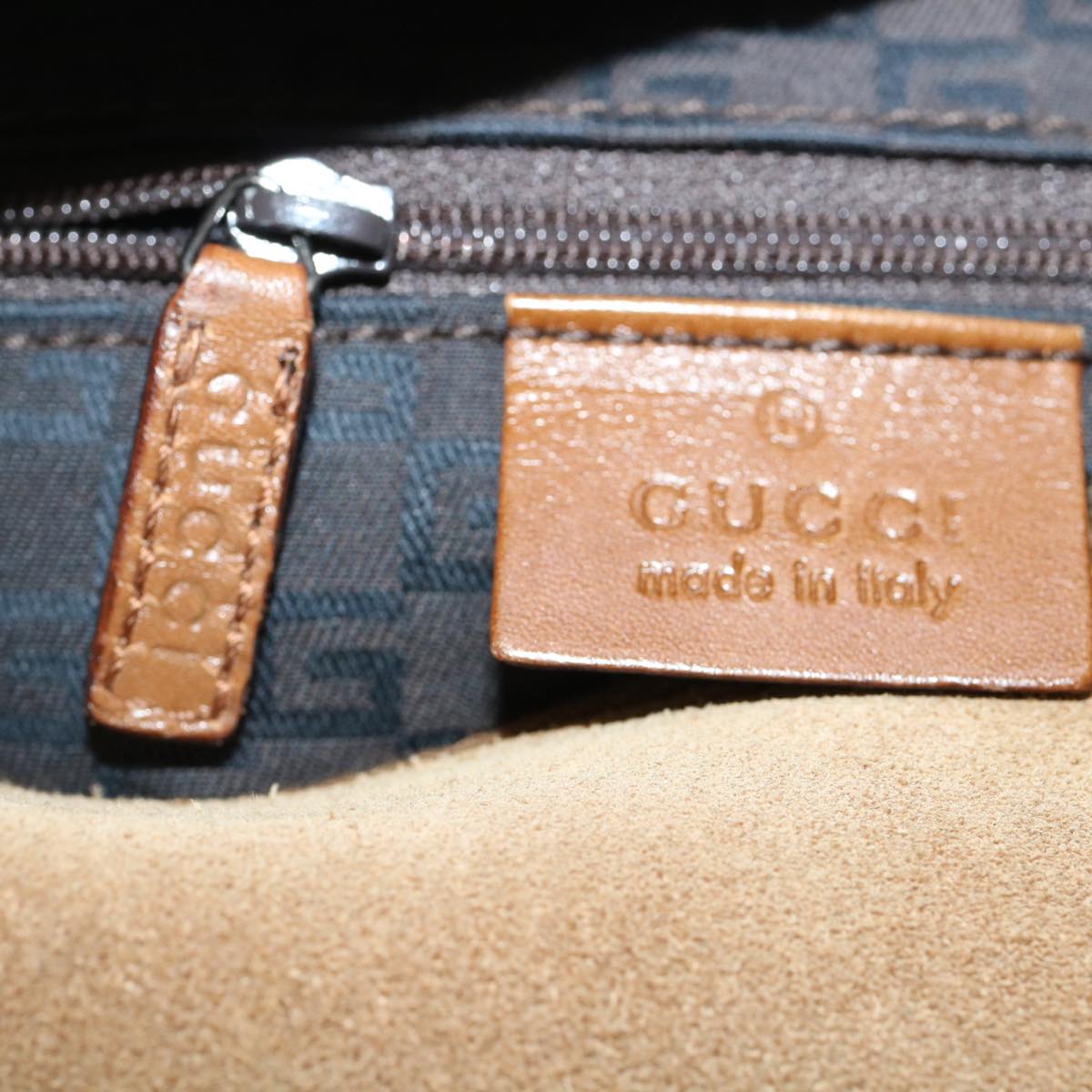 GUCCI Shoulder Bag Suede Brown 101333 ki2850