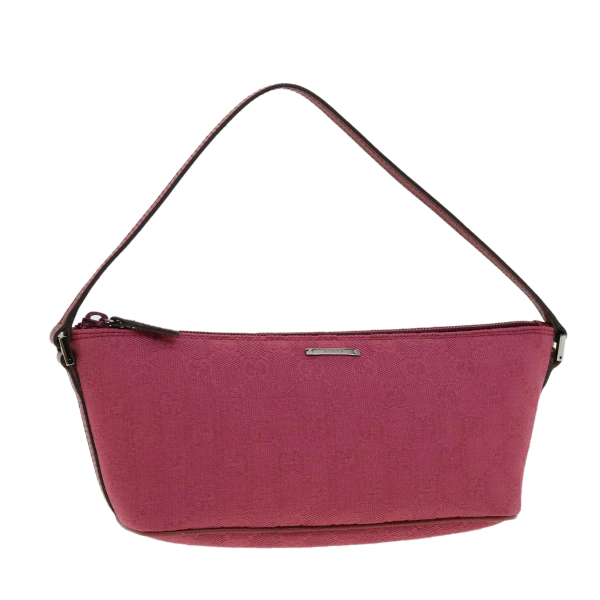 GUCCI GG Canvas Hand Pouch Pink 07198 ki2852