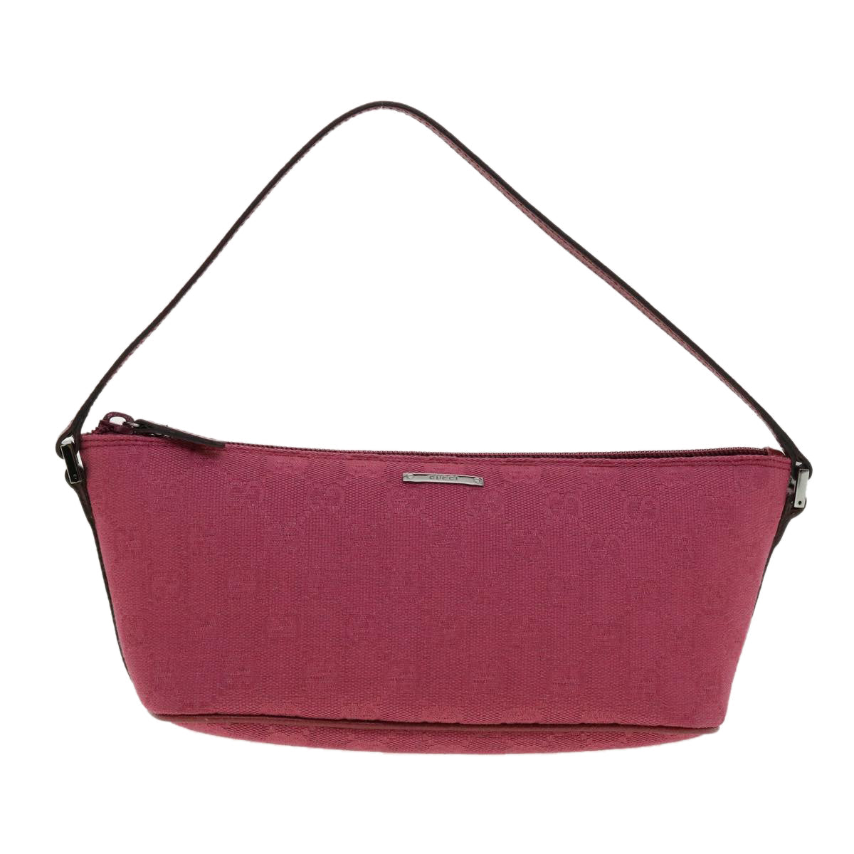 GUCCI GG Canvas Hand Pouch Pink 07198 ki2852